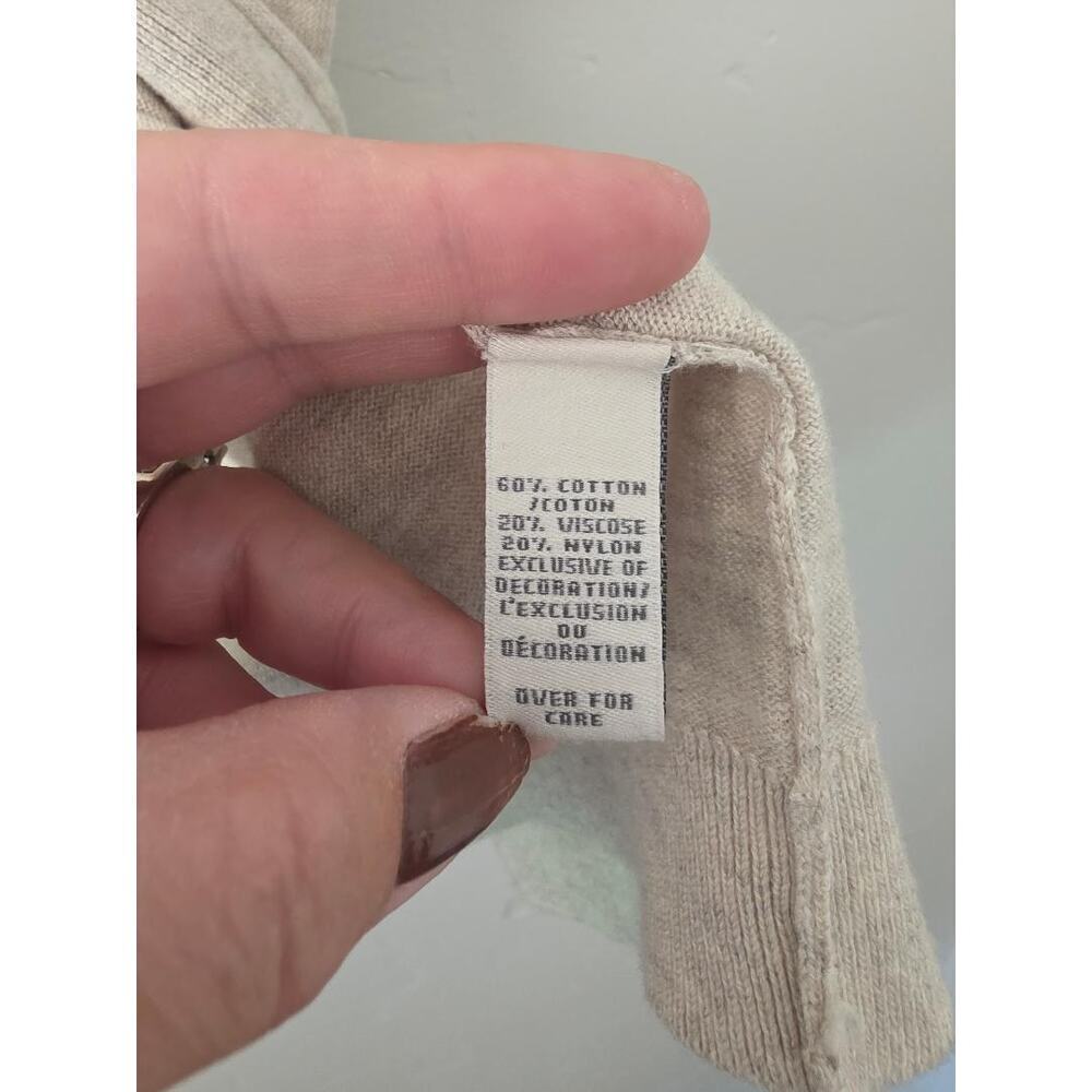 Abercrombie & Fitch Longline Knit Cardigan Cream M - Picture 5 of 5